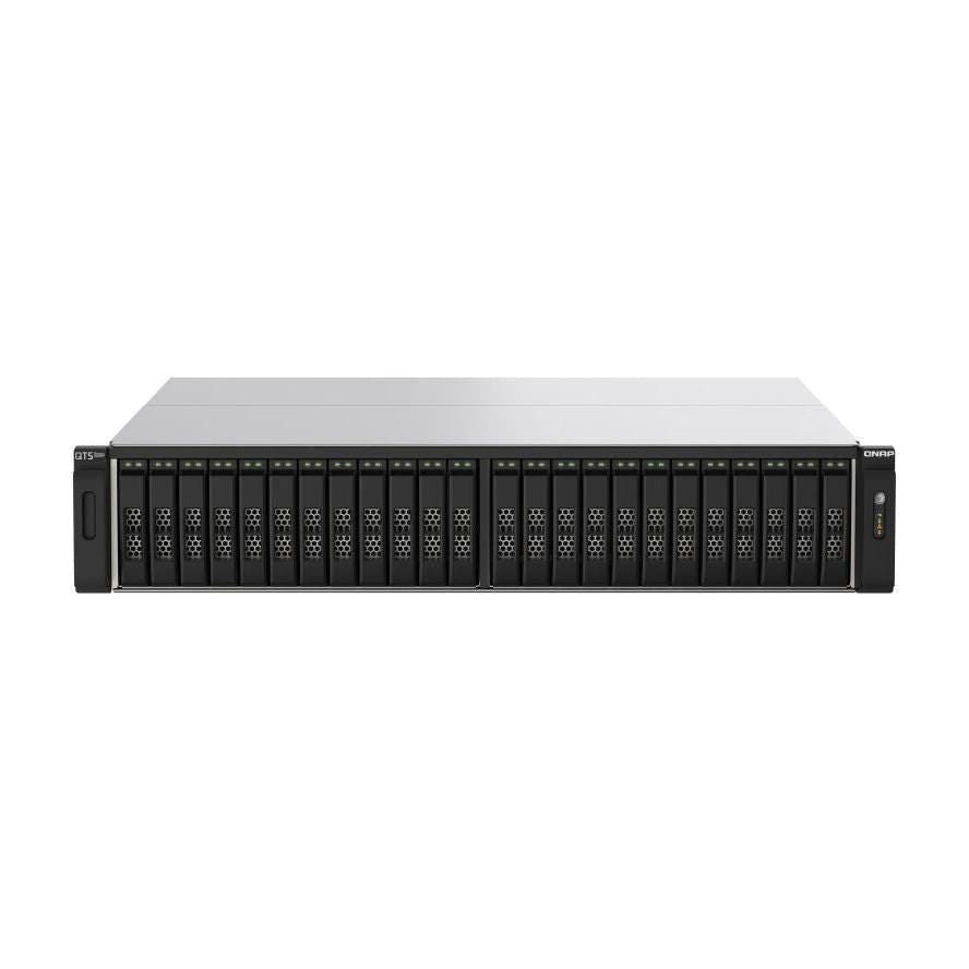 Qnap Ts - H2490Fu Nas Rack 2U Enterprise Storage Server With Ethernet Lan Black And Gray - tecwheels